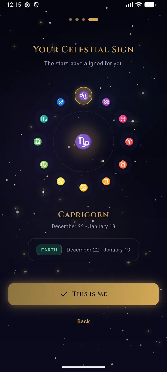 AI Mystic — Zodiac wheel