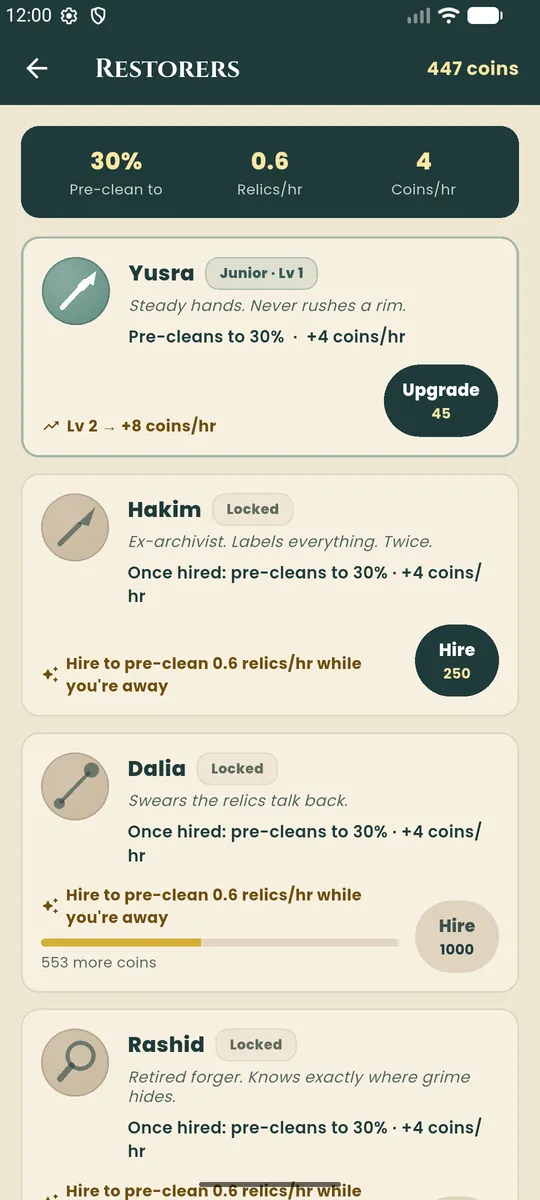Relic Revival — Restorer roster