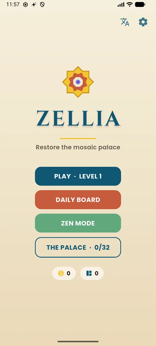 Zellia — Mode select